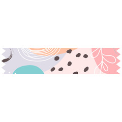 Pastel abstract washi tape