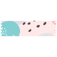Pastel abstract washi tape