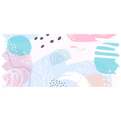 Pastel abstract washi tape