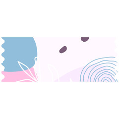 Pastel abstract washi tape