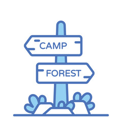 Grab this amazing vector of signpost in modern style, direction board or information board icon