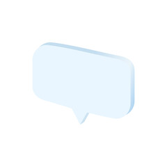 Fototapeta premium speech bubble icon 3d. chat bubble art icon