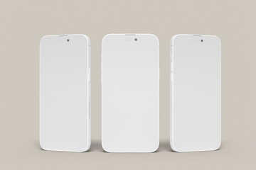 Phone Pro Clay Blank Mockup
