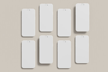 Phone Pro Clay Blank Mockup