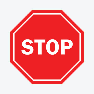 stop sign isolated