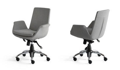 office chair isolated on white background . different angle