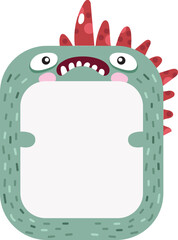 Cute Monster Character Name Tag