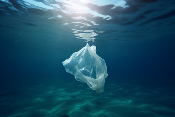 Plastic pollution in the ocean, Plastic bag in the ocean