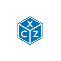 XCZ letter logo design on white background. XCZ creative initials letter logo concept. XCZ letter design.
