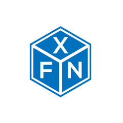 XFN letter logo design on white background. XFN creative initials letter logo concept. XFN letter design.
