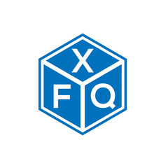 XFQ letter logo design on white background. XFQ creative initials letter logo concept. XFQ letter design.
