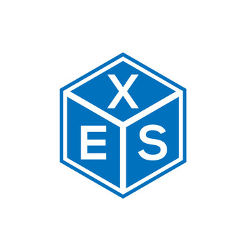 XES letter logo design on white background. XES creative initials letter logo concept. XES letter design.
