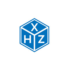 XHZ letter logo design on white background. XHZ creative initials letter logo concept. XHZ letter design.
