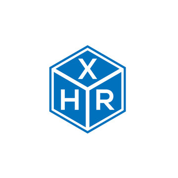 XHR letter logo design on white background. XHR creative initials letter logo concept. XHR letter design.
