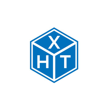 XHT letter logo design on white background. XHT creative initials letter logo concept. XHT letter design.
