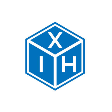 XIH letter logo design on white background. XIH creative initials letter logo concept. XIH letter design.
