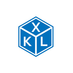 XKL letter logo design on black background. XKL creative initials letter logo concept. XKL letter design.
