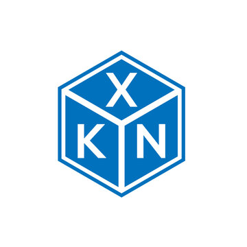 XKN letter logo design on black background. XKN creative initials letter logo concept. XKN letter design.
