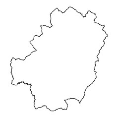Obraz premium District of Dinefwr map, district of Wales. Vector illustration.