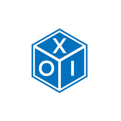 XOI letter logo design on white background. XOI creative initials letter logo concept. XOI letter design.
