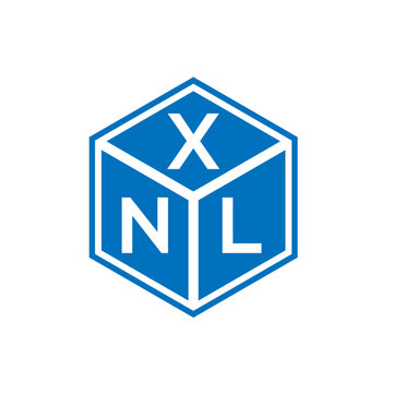 XNL letter logo design on black background. XNL creative initials letter logo concept. XNL letter design.
