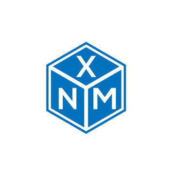 XNM letter logo design on black background. XNM creative initials letter logo concept. XNM letter design.
