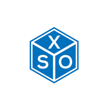 XSO letter logo design on black background. XSO creative initials letter logo concept. XSO letter design.
