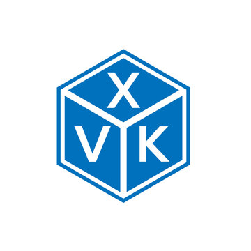 XVK letter logo design on black background. XVK creative initials letter logo concept. XVK letter design.
