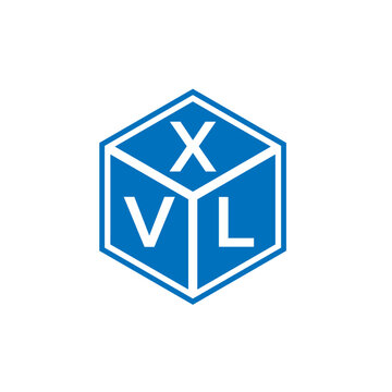 XVL letter logo design on black background. XVL creative initials letter logo concept. XVL letter design.
