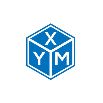 XYM letter logo design on black background. XYM creative initials letter logo concept. XYM letter design.
