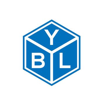 YBL letter logo design on black background. YBL creative initials letter logo concept. YBL letter design.
