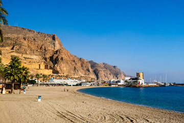 Beautiful Mediterranean landscape in Aguadulce, Andalusia, Spain