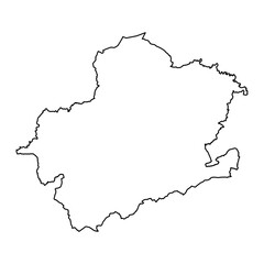 District of Montgomeryshire map, district of Wales. Vector illustration.