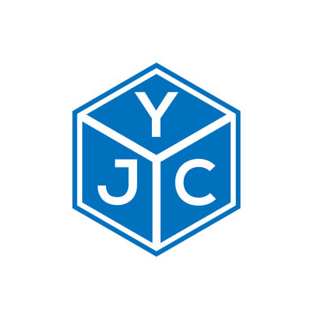 YJC letter logo design on white background. YJC creative initials letter logo concept. YJC letter design.
