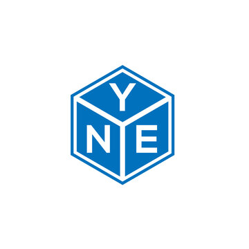 YNE letter logo design on white background. YNE creative initials letter logo concept. YNE letter design.
