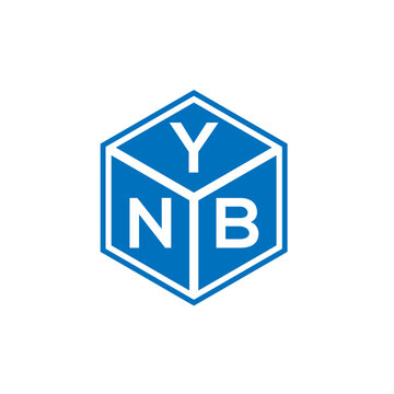YNB letter logo design on white background. YNB creative initials letter logo concept. YNB letter design.

