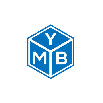 YMB letter logo design on white background. YMB creative initials letter logo concept. YMB letter design.

