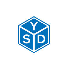 YSD letter logo design on white background. YSD creative initials letter logo concept. YSD letter design.
