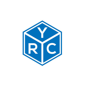 YRC letter logo design on white background. YRC creative initials letter logo concept. YRC letter design.
