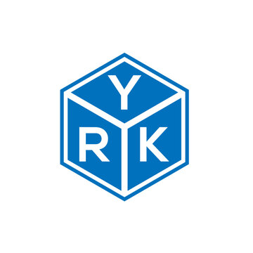 YRK letter logo design on white background. YRK creative initials letter logo concept. YRK letter design.
