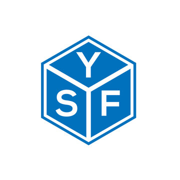 YSF letter logo design on white background. YSF creative initials letter logo concept. YSF letter design.
