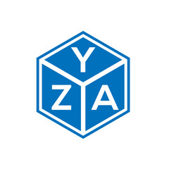YZA letter logo design on white background. YZA creative initials letter logo concept. YZA letter design.
