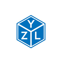 YZL letter logo design on white background. YZL creative initials letter logo concept. YZL letter design.

