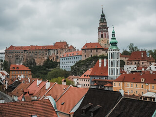 Obraz premium Cesky Krumlov. General panoramic view of the city. Czech Republic