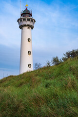 View of the landmark of Egmnd aan Zee/NL, the lighthouse