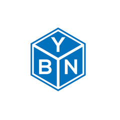 YBN letter logo design on white background. YBN creative initials letter logo concept. YBN letter design.

