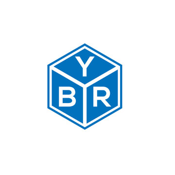 YBR letter logo design on white background. YBR creative initials letter logo concept. YBR letter design.
