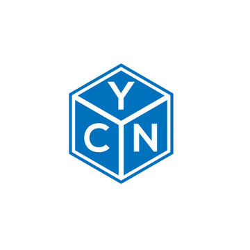 YCN letter logo design on white background. YCN creative initials letter logo concept. YCN letter design.
