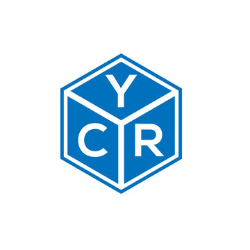 YCR letter logo design on white background. YCR creative initials letter logo concept. YCR letter design.

