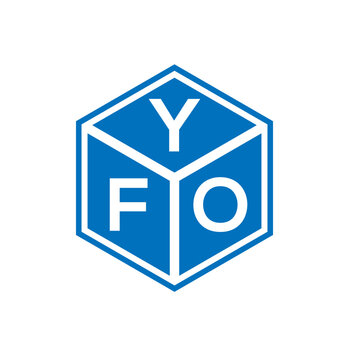YFO letter logo design on white background. YFO creative initials letter logo concept. YFO letter design.
